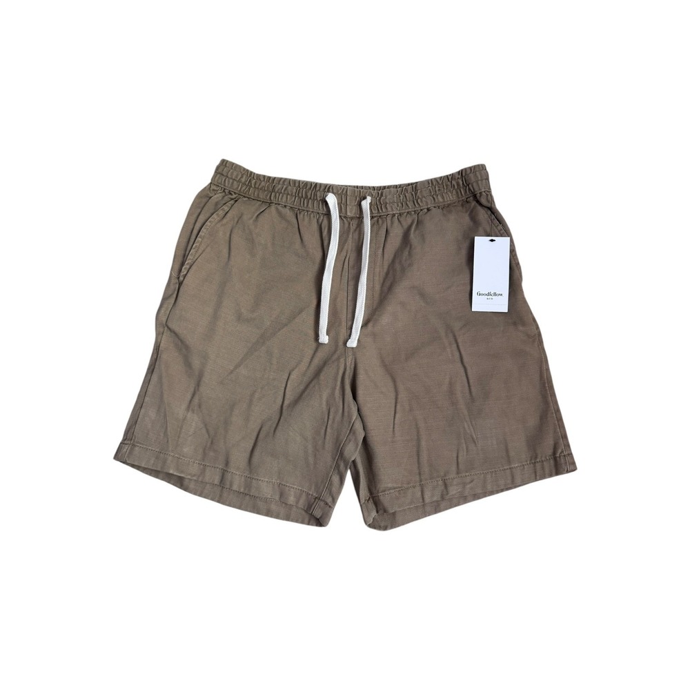 Goodfellow & Co Mens Vintage Pull-On 7" Shorts Khaki Brown‎ Size Small NWT